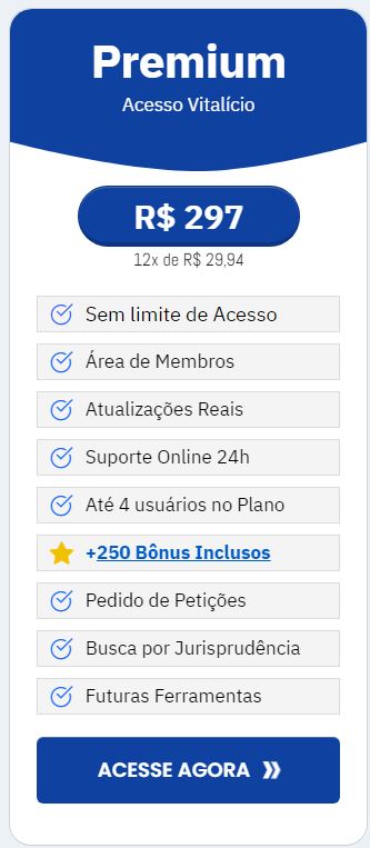 Sim, Quero Melhorar Meus Resultados na Advocacia com o Plano Premium. - Clique Aqui