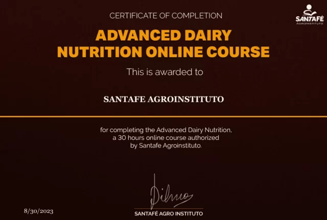 Advanced Dairy Nutrition Course Online